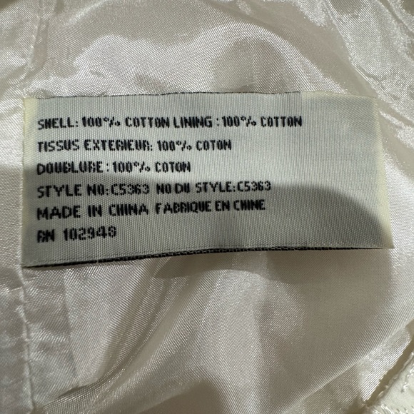 Tulle sz LG Cream Eyelet Mini Skirt w/back zipper & hidden side pockets - Picture 4 of 4